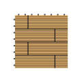 300 * 300 * 22mm Fabriqué en Chine DIY WPC Decking Tile, Composite Decking DIY Tile